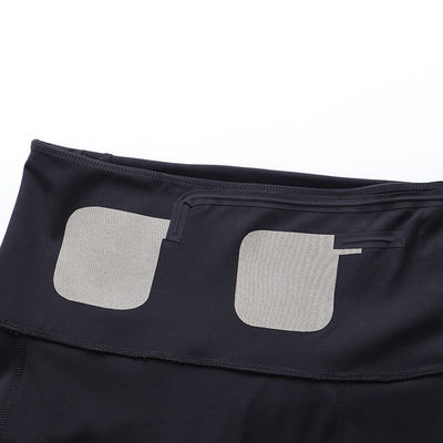 BODYTIME EMS Leggings Black Nylon Women'S Yoga Pants Abdomen Stretch Exercise Running Tights