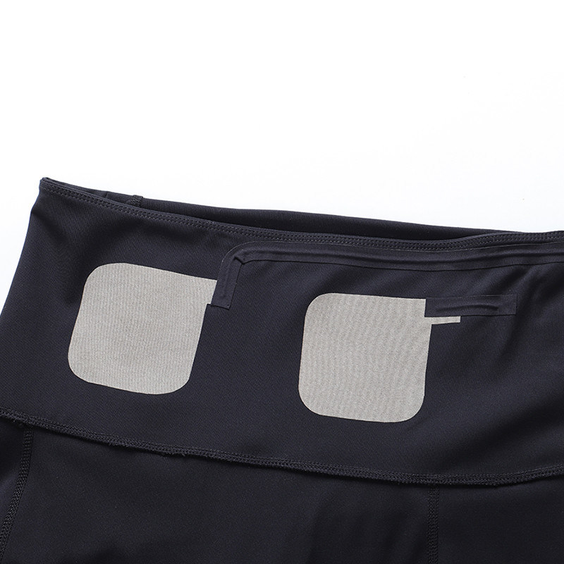 BODYTIME EMS Leggings Black Nylon Women'S Yoga Pants Abdomen Stretch Exercise Running Tights